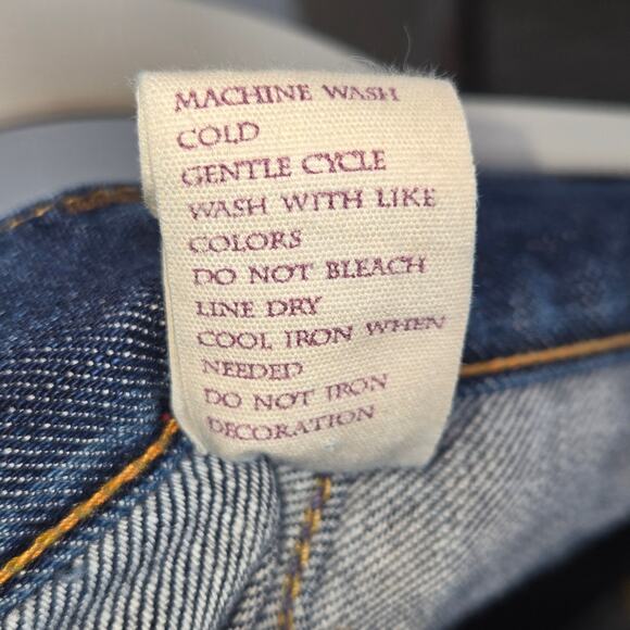 Ralph Lauren Vintage Women's Dark Wash Rugby Jeans. Size 28x34. - Picture 8 of 9